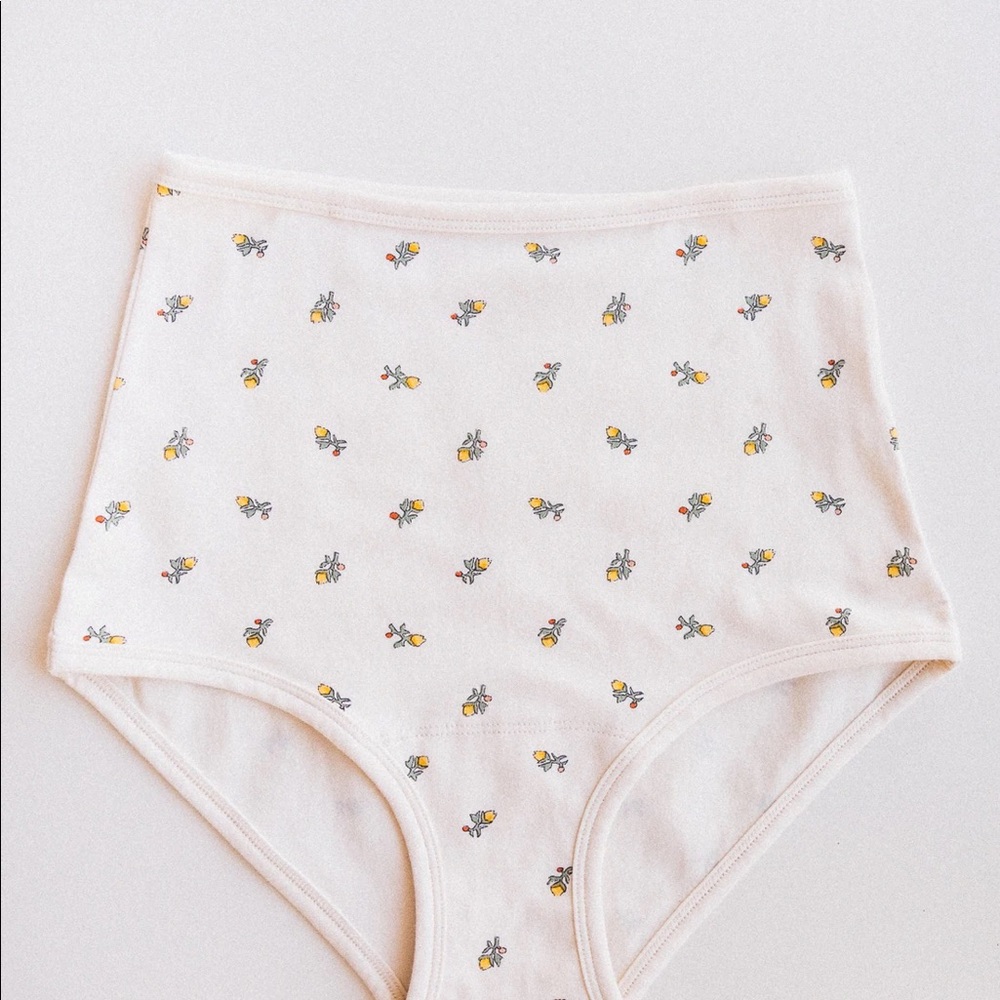 SHOP ARQ High waisted Undies in Yellow Calico